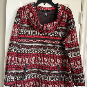 Style&co  L  Soft & Comfortable Lightweight Cowl Neck Top  Resort Apres-Ski